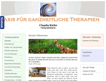Tablet Screenshot of claudia-kiefer.de